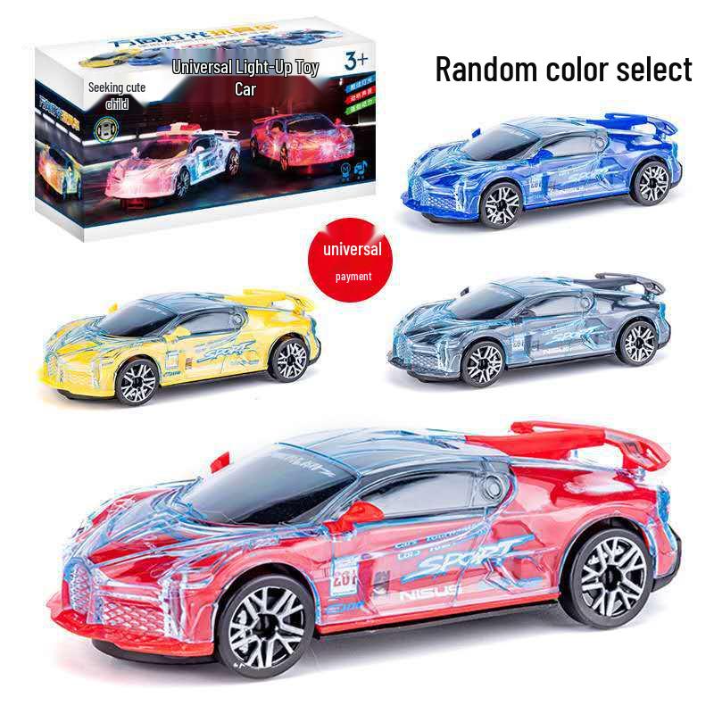 Electric Racing Toy Car with 3D Lights and Music - Popular for Kids