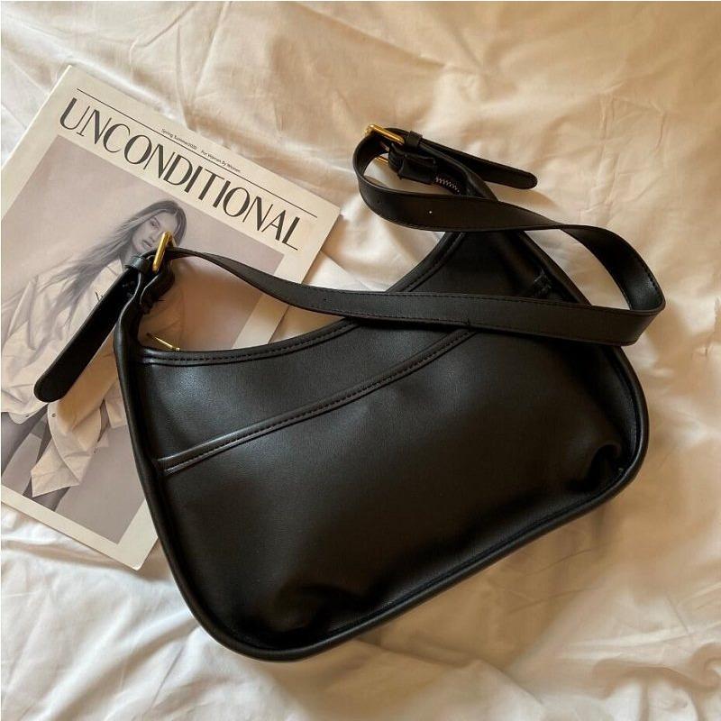 Niche design bag women s 2 new minimalist underarm bag trendy simple retro saddle bag crossbody