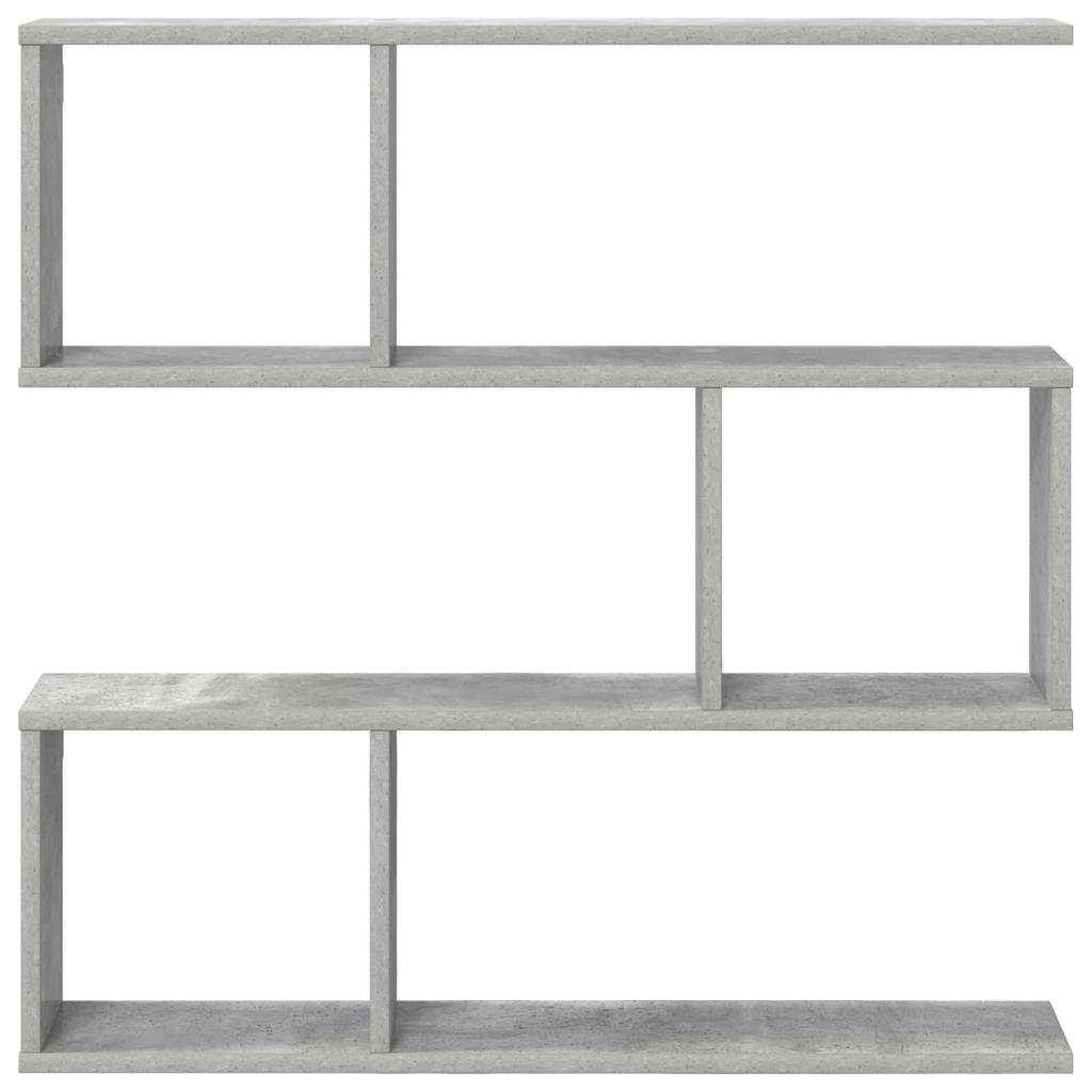 Wall Shelf Concrete Grey 80 x 12 x 79.5 cm Engineered Wood