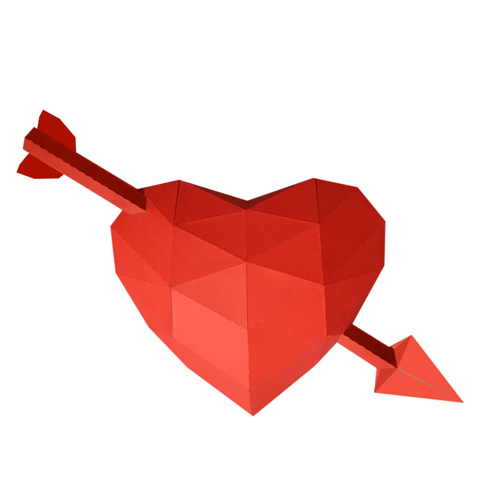 

(Фэй22)DIY 3D модель украшения стены вручную креативное настенное украшение стены красный