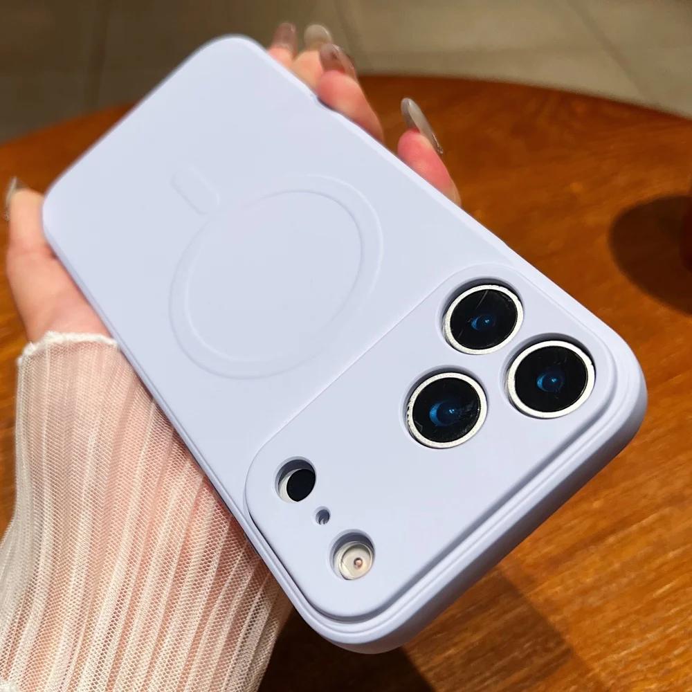 Flüssigsilikon Magnetische Magsafe Hülle Für iPhone 17 Air 16 15 14 13 12 11 Pro Max Plus 13 Mini Kabelloses Laden Stoßfeste Abdeckung