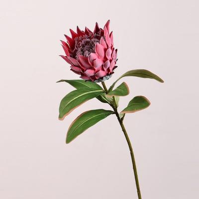 Creative 48cm Artificial Flower Large Flocked Emperor Flower Multicolor DIY Artificial Artichok Flower Gift