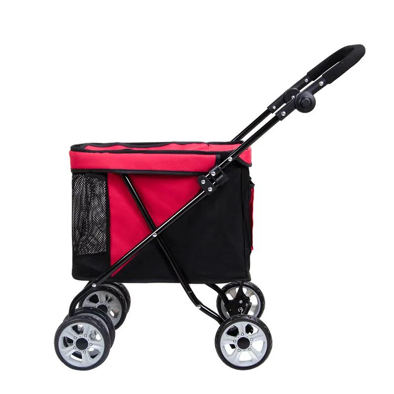 Haustier-Kinderwagen, Katzenwagen, tragbarer kleiner Haustierwagen, Teddy-Hundewagen, leichter Wagen, Hundewagen