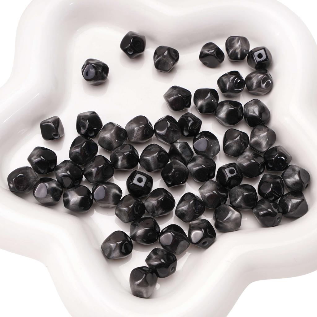 10mm 10Pcs Resin Octagon Beads Imitation Cat Eye Beads DIY Bracelet Necklace Earrings Jewelry Accessories
