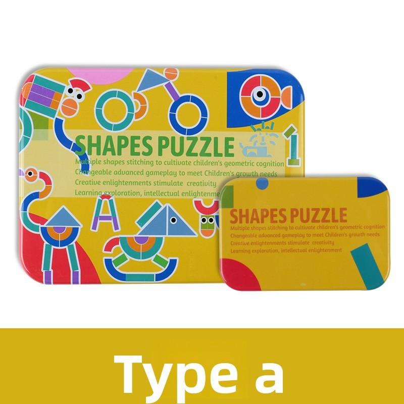 

Wooden Animal Shape Puzzle For Kids Interactive Learning And Diy Fun жёлтый