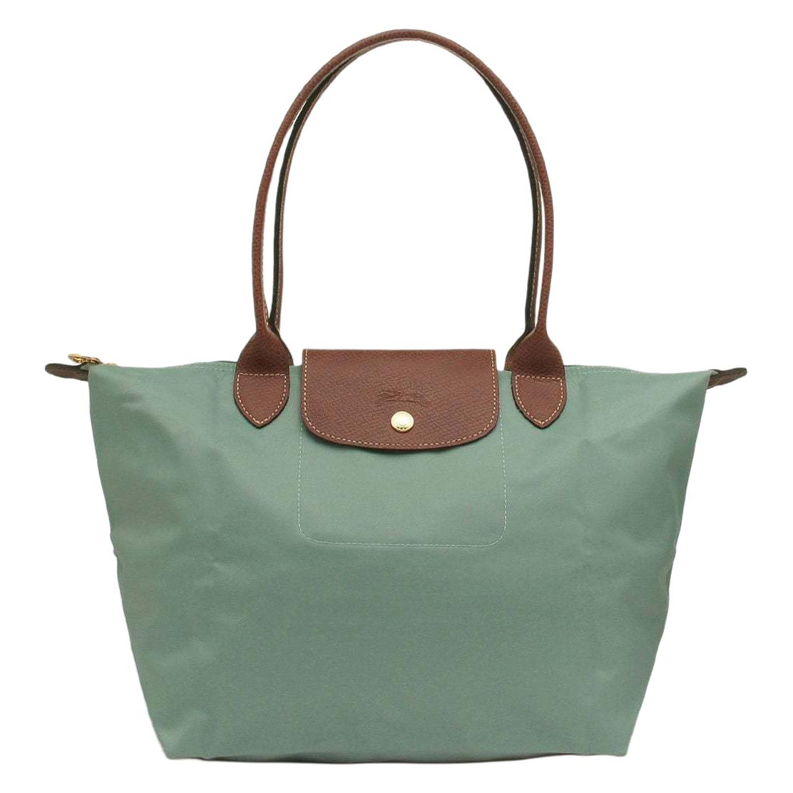 Longchamp Le Pliage Logo Design Nylon Tote Bag Medium Women tote bags Cerulean 2605089P99 Basic Set (Bag)