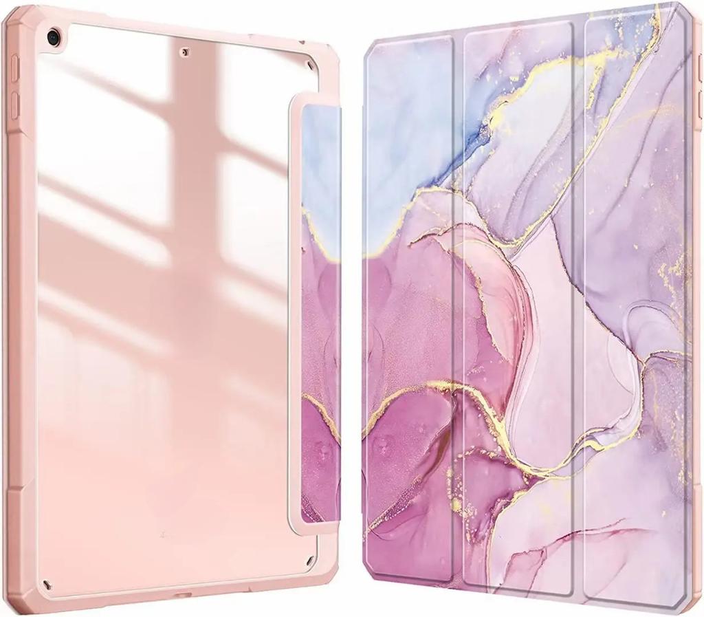 For iPad 10.2 Protective Case with Pen Slot, Acrylic Tablet Cover, Air 4/5