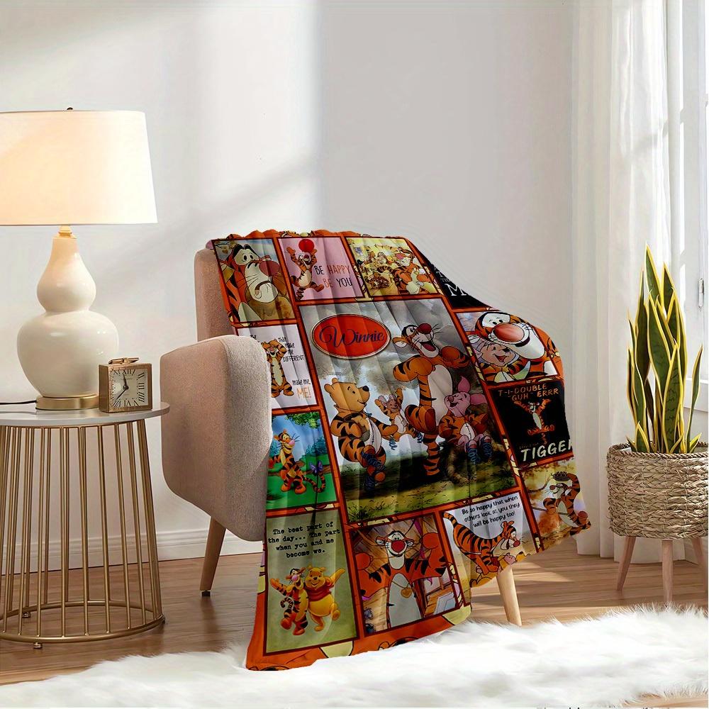 1pc Flannel Tigger Winnie the Pooh Be Happy Bedding