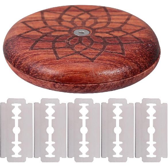 DOITOOL Wooden Bread Lame with 5 Replaceable Razor Blades,Slashing Tool Bread Cutter,BreadSlashing Razor Sour Dough Scoring Tool for Bread Bakers