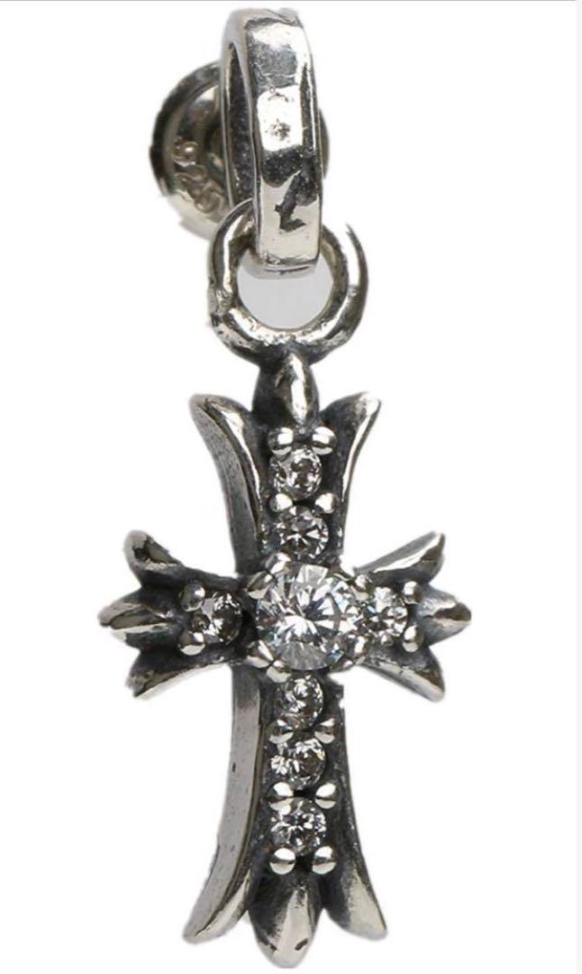 

[USED] Silver 925 Cross Earrings, Cross Earrings, Cross Pavé