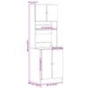 Mobile da Cucina Rovere Affumicato 60 x 50 x 180 cm Truciolato