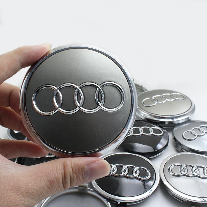 4Pcs 60mm 61mm 68mm 69mm 77mm Car Wheel Hub Center Cap Covers Accessories For 3F A1 A3 A4 A5 A6 A7 A8 Q2 Q3 Q5 Q7 TT S line S3D4s18