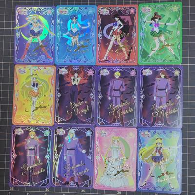 Sailor Moon Tsukino Usagi Kino Makoto Diy Self Control Collect Signature Trading Flash Card Anime Cartoon Original Gift ACG Kid Friendly Entertaining