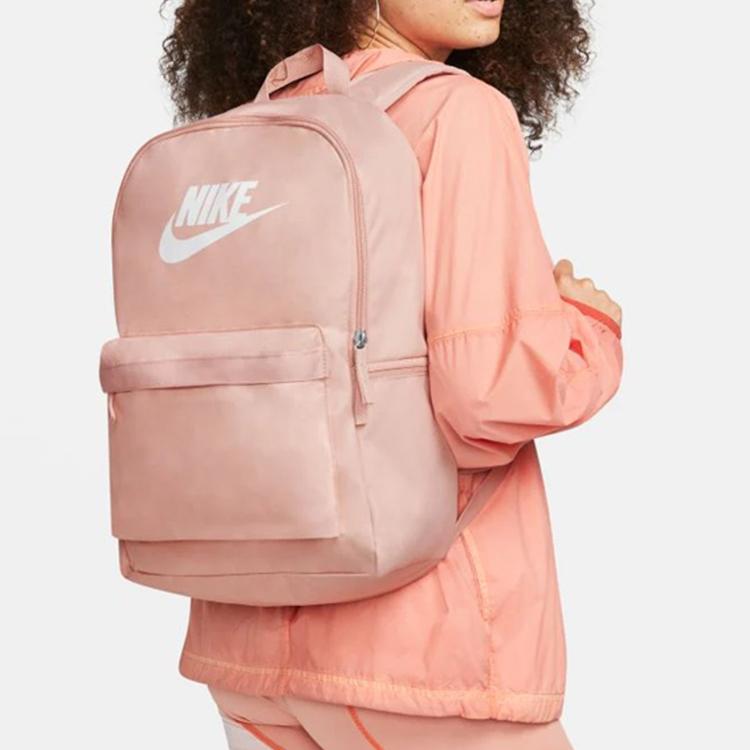 Nike Heritage Polyester Backpack Regular Women's Apricot Lightweight Casual DC4244-601