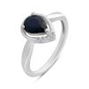 Silver Ring with a Natural Sapphire 1.38ct, Item Weight 2.26 G (2213994)