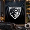 Wall Hanging Tapestry Bournemouth Football Print Cloth for Living Room Bedroom Home Decor