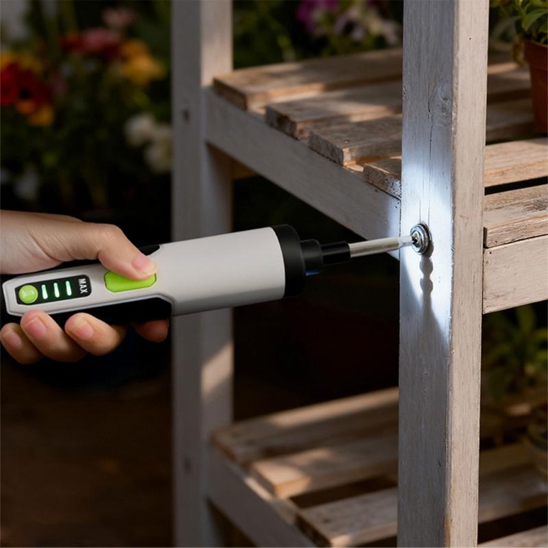 Rechargeable Screwdriver Kit 3 Speed Choices LED Light For Tight Areas Electronics