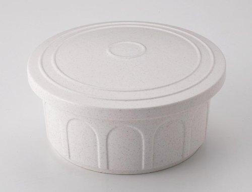 Toceram Ceramics Ohitsu-kun White 3-cup Rice Container S-40W