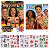 Glow Soccer Tattoos, Waterproof Temporary Freckle Stickers, Football Fan Body Art for Game Day, Night Party Makeup