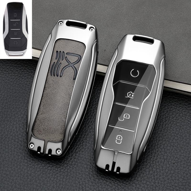 BYD Han Key Case for DMI 2022 Model - Men's EV Qianshan Cui Genesis Edition Key Shell with Buckle