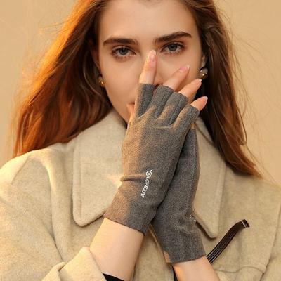 Outdoor Autumn Winter Touchscreen Warm Gloves Riding Gloves Half Finger Gloves Semi-Finger Short Mittens