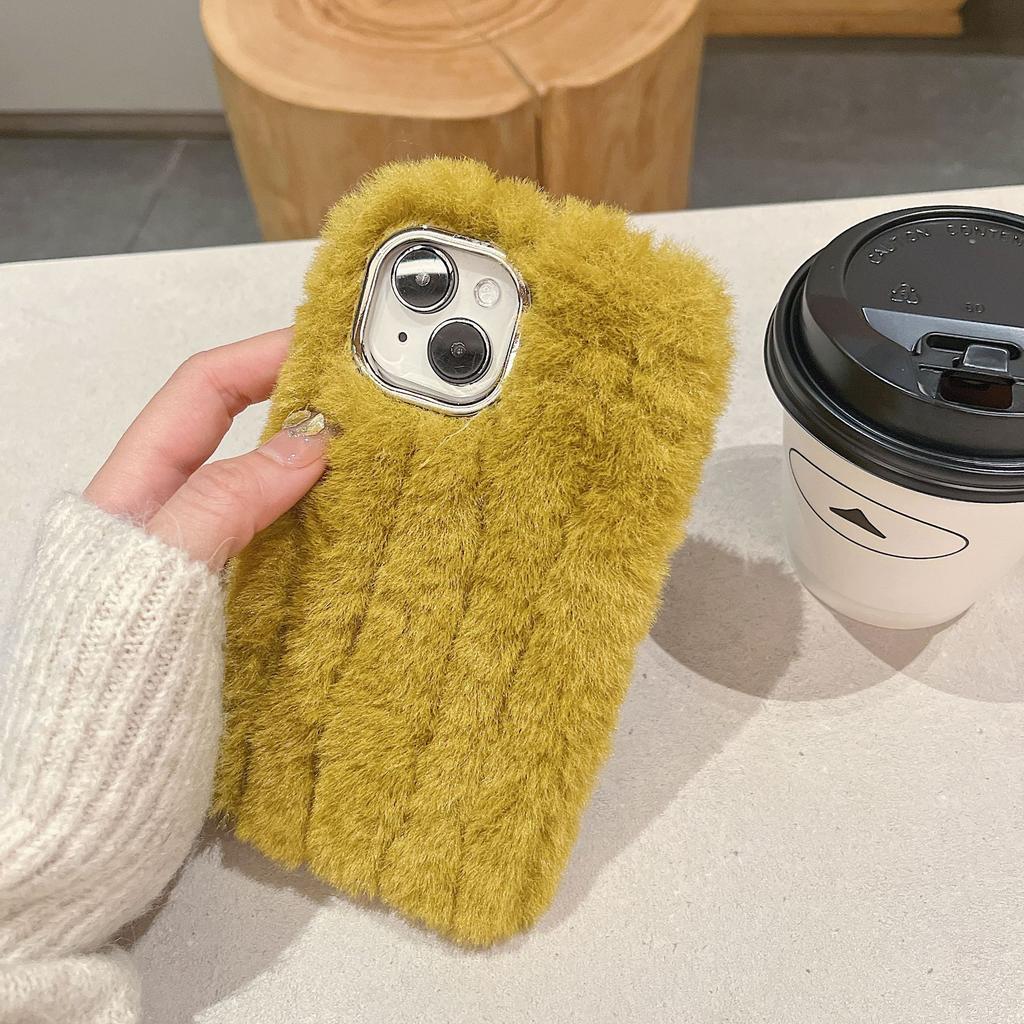 Toamnă și Iarnă Simplu Culoare Solidă Candy Pluș IPhone 15 Promax pentru Apple 16 Carcasă Telefon 13 Moale 12 Feminin 14 Masculin