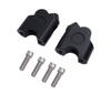 CustomDivine Handlebar Riser Spacer Position Adjuster Mount Bar Riser Adapter Set Motorcycle Bracket Lamp Back Mount Adapter Universal Fit 22.2mm 22