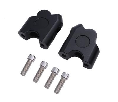 CustomDivine Handlebar Riser Spacer Position Adjuster Mount Bar Riser Adapter Set Motorcycle Bracket Lamp Back Mount Adapter Universal Fit 22.2mm 22