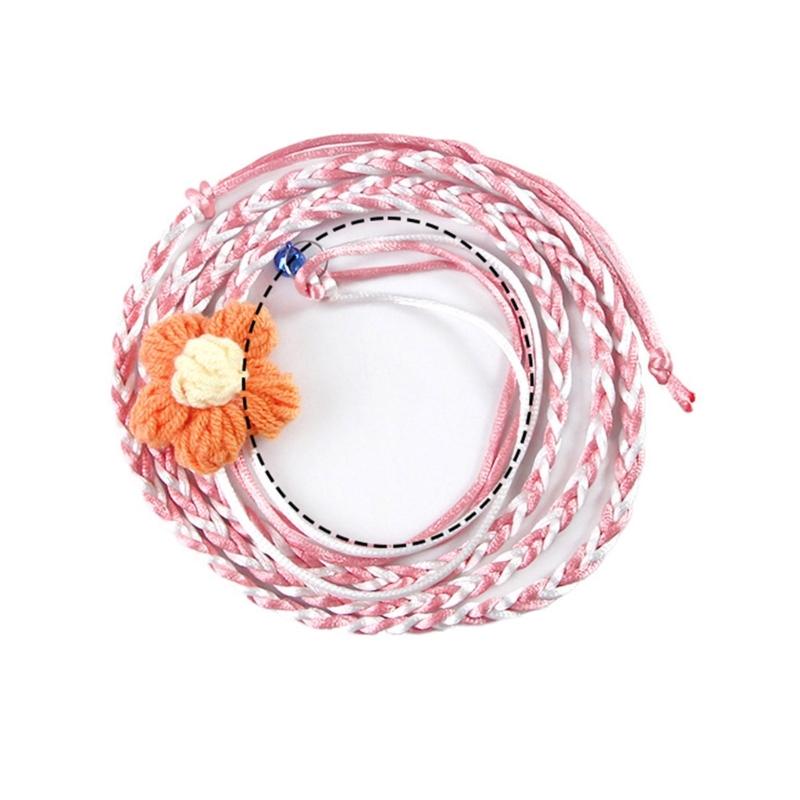 Adjustable Hamster Leash Harness with Flower Design Walking Rope For Small Animal Funny Entertainment Easy To Carry