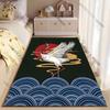 Graceful crane rising sun carpet Yoga living room room decor children's crawling mat doormat area rug games mat