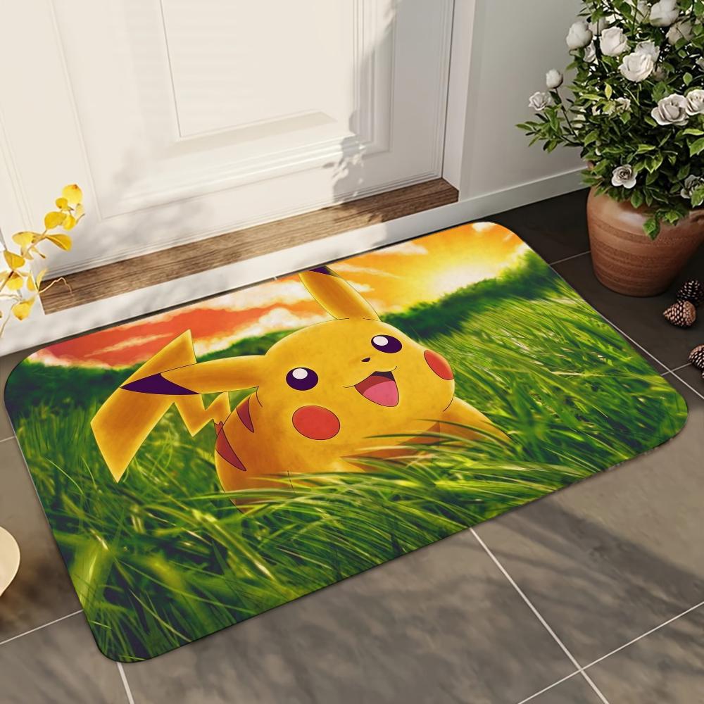 

1pc B-Bandai P-Pokemon Bathroom Absorbent Mats Anti-Slip Mats Home Decor Supplies Carpets Home Kitchen Floor Mats 40x60cm