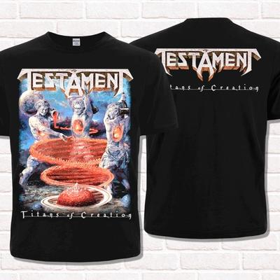 Testament T-shirt Titans of Creation (2020). Thrashmetal. Metalheads stijl.