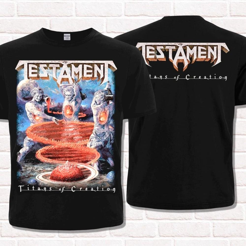 

Testament T-Shirt Titans of Creation (2020). Thrash Metal. Metalheads style. XL