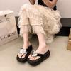 Love retro casual thick-soled flip-flops women's summer wear new sandals
