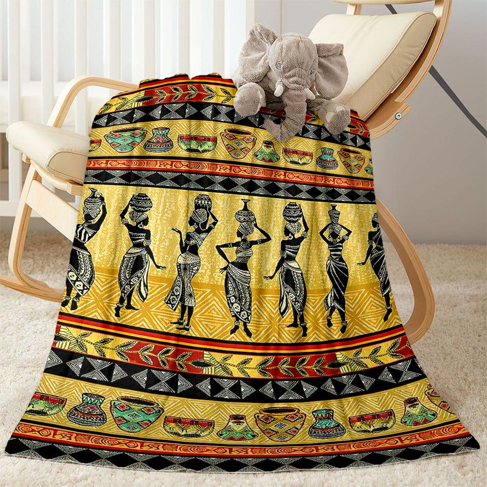 African Style Blanket Ultra-Soft Suitable for Bed Office Chair for All Occasions Warmthful Decor Perfect Gift for Relatives and Friends