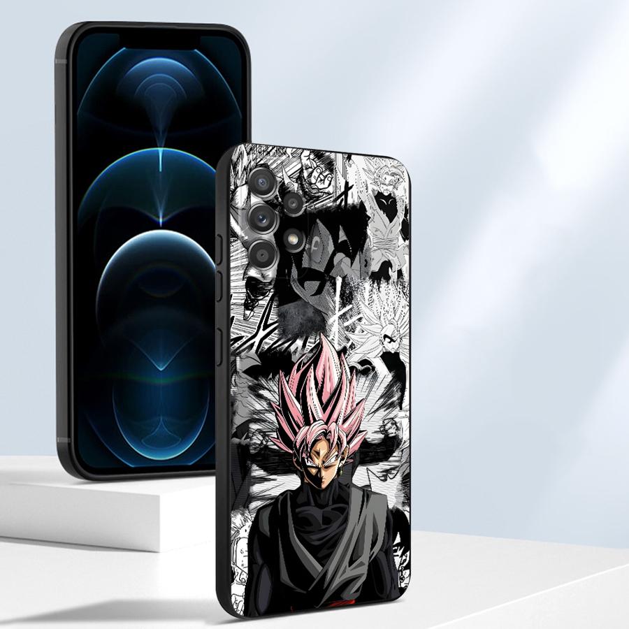 Dragon Ball Comic Vegeta Black Soft Phone Cover Case for Samsung Galaxy A32 A22 A52 A24 A55 A36 A41 A26 A72 A35 A25 A71 A23 A53