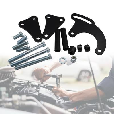 Soporte de Montaje de Bomba de Dirección Asistida y Alternador para Motor SBC Saginaw LWP Kit de Soporte para Generador Accesorios para Automóviles