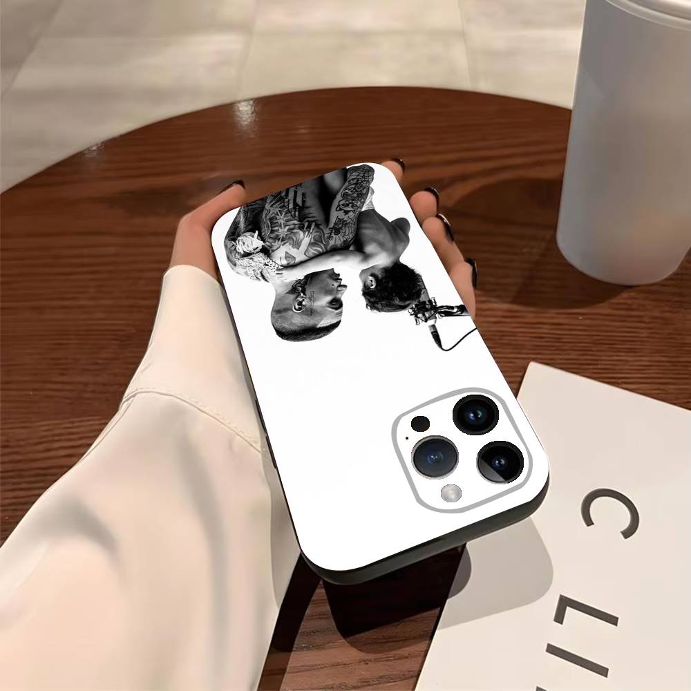 

S-Sfera Ebbasta & S-Shiva Phone Case For iPhone 17,16,15,14,13,12,11,Pro,X,XS,Max,Plus Soft Black Cover iPhone14ProMax