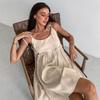 LYRIA Summer New Style European and American Sexy Hot Girl Halter Dress, Loose Cotton and Linen A-line Dress, Salt Style Pullover.