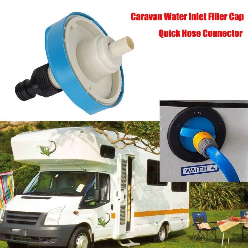 Plastic Water Tank Inlet Quick Connect Quick Hose Connector Water Inlet Filler Cap  Caravan