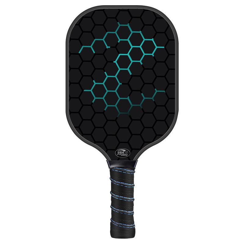 Pikle Paddle Fiberglass Carbon Fiber Ball Set - Ultra-light Professional Grade for Adults & Children синий