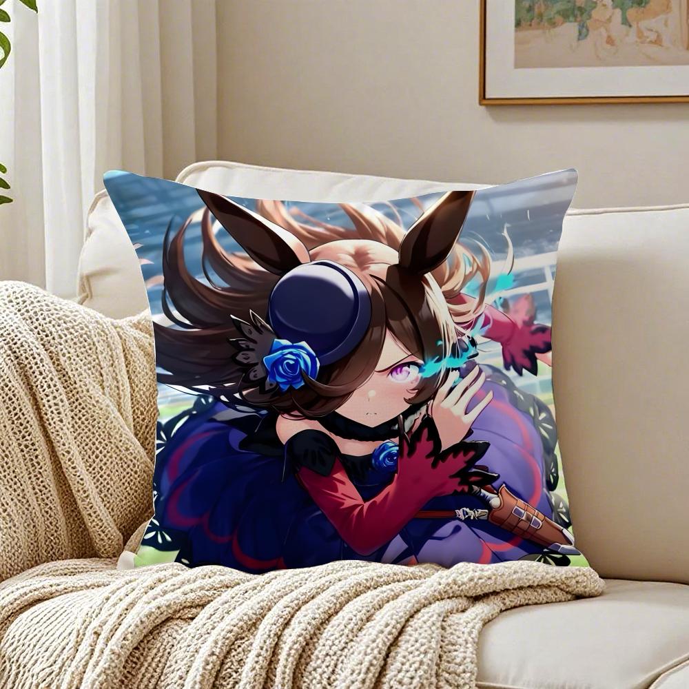 Game IdolRacing PPretty DDerby Cushion Cover Pillowcase Antidustmite living Room Sofa Decor Cushion Room