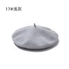 Hat Female Winter Imitation Wool Beret British Autumn and Winter Versatile Knitted Painter Hat Pumpkin Hat