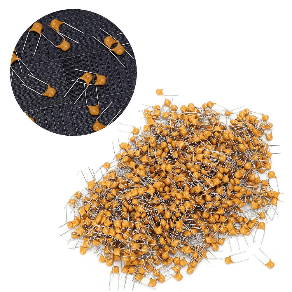1000Pcs Ceramic Capacitor InLine Monolithic 4.7UF Pin Pitch 5.08MM DC50V Deviation 10%