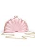 Women's Stylish One-Shoulder Crossbody Bag: Irregular Shell Acrylic Clutch for Weddings & Banquets