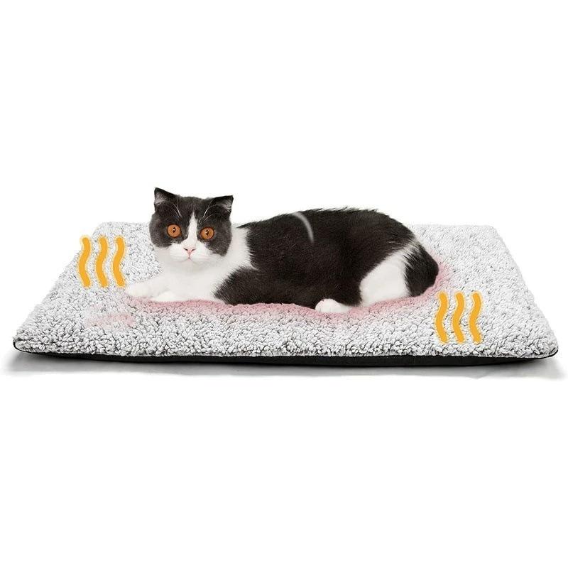 

Self-Warming Pet Pad Blanket Electric-Free Thermal Bed Mat Anti-Slip for Cats Dogs Winter Warmth Mat Heat Reflecting Core Pad S-40x50cm
