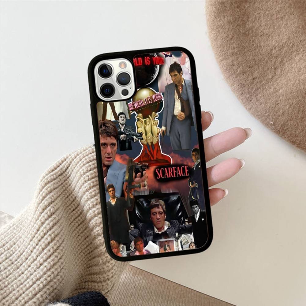 

Vintage Classic S-scarface Phone Case For IPhone 11 12 13 14 15 16 17 Pro Max Plus PC+TPU Shockproof Shell iPhone 16 plus