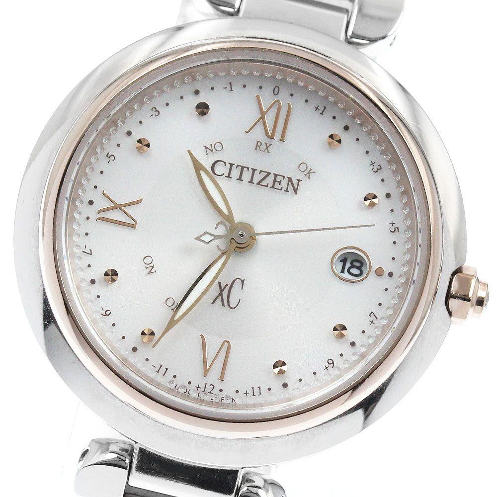 Used Citizen CITIZEN ES9465-50W/H060-A1CTL07 XC Cross Sea Mizu Collection Solar Radio Ladies Good Condition Box/Warranty Included_965254