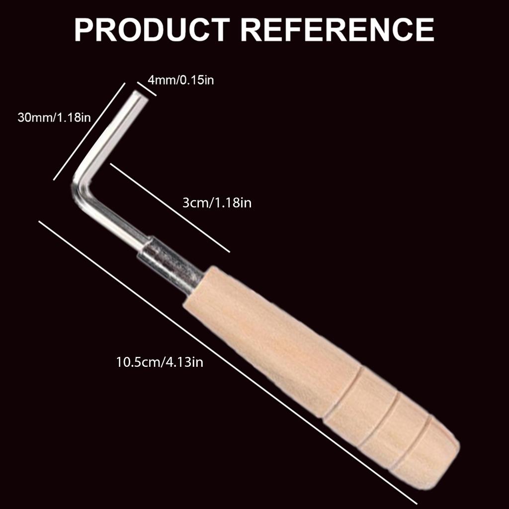 Wood Handle Guitar Wrench Hexagon Adjusting Rod Guitar Truss Rod Guitar Neck Adjustment Repair Tool Easy To Use