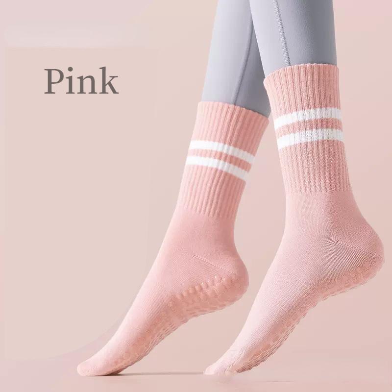 Yoga Socken Anti-Rutsch Professionelle Damen Herbst/Winter Mittelrohr Pilates Erwachsene Sport Fitness Boden Socken